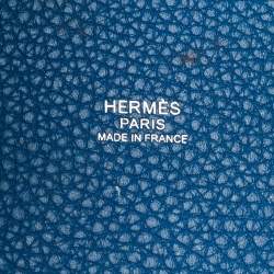 Hermes Bleu Zellige Taurillon Clemence Leather Picotin Lock 18 Bag