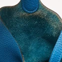 Hermes Bleu Zellige Taurillon Clemence Leather Picotin Lock 18 Bag