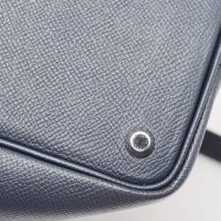 Pre Owned Hermès Bleu Indigo/Terre Battue/Noir Epsom Leather Picotin Lock Tressage 18 Bag