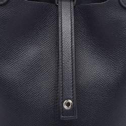 Pre Owned Hermès Bleu Indigo/Terre Battue/Noir Epsom Leather Picotin Lock Tressage 18 Bag