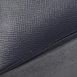 Pre Owned Hermès Bleu Indigo/Terre Battue/Noir Epsom Leather Picotin Lock Tressage 18 Bag
