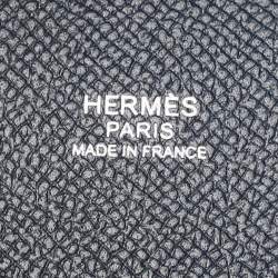Pre Owned Hermès Bleu Indigo/Terre Battue/Noir Epsom Leather Picotin Lock Tressage 18 Bag