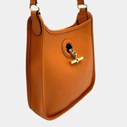 Hermes Orange Epsom Vespa TPM Handbag