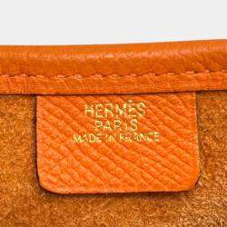 Hermes Orange Epsom Vespa TPM Handbag