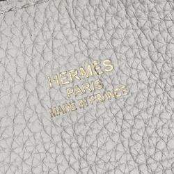 Hermes Blue Electric Beton Taurillon Clemence Double Sense 28 Handbag