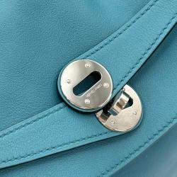 Hermes Turquoise Swift Lindy 30 Handbag