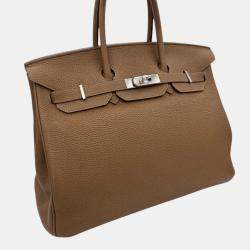 Pre Owned Hermes Alezan Togo Birkin 35 Handbag