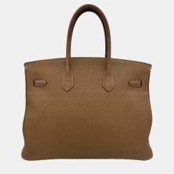Pre Owned Hermes Alezan Togo Birkin 35 Handbag