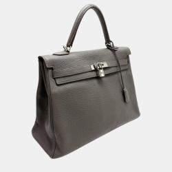 Hermes Etain Togo Kelly 35 Handbag