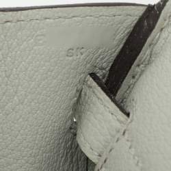 Hermes Gris Neve Togo Leather Birkin 25 Bag