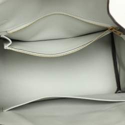 Hermes Gris Neve Togo Leather Birkin 25 Bag