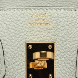 Hermes Gris Neve Togo Leather Birkin 25 Bag