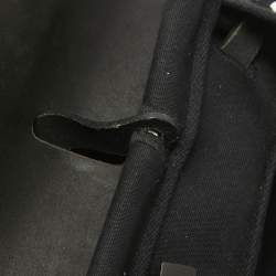 Pre Owned Hermes Natural/Noir Toile and  Vache Hunter 2in1 Herbag Zip 31 Bag