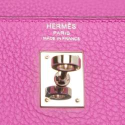 Hermès Magnolia Togo Leather Palladium Finish Kelly Retourne 25 Bag