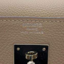 Hermes Gris Tourterelle Togo Leather Kelly 32 Handbag