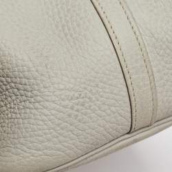 Pre Owned Hermes Pearl Grey Taurillon Clemence Leather Picotin Lock 22 Bag