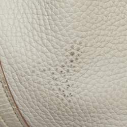 Pre Owned Hermes Pearl Grey Taurillon Clemence Leather Picotin Lock 22 Bag
