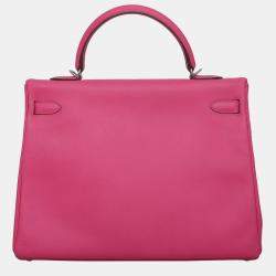 Pre Owned Hermes Rose Tyrien Kelly 35 Bag
