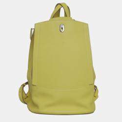 Hermes Lime Evercolor Leather GR24 Backpack