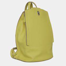 Hermes Lime Evercolor Leather GR24 Backpack