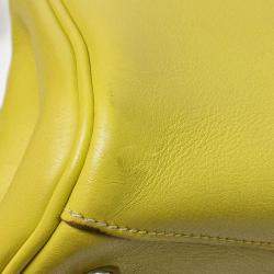 Hermes Lime Swift Leather Lindy 26 Bag
