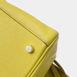 Hermes Lime Swift Leather Lindy 26 Bag