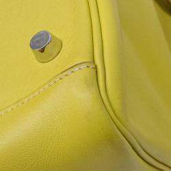 Hermes Lime Swift Leather Lindy 26 Bag