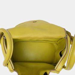 Hermes Lime Swift Leather Lindy 26 Bag