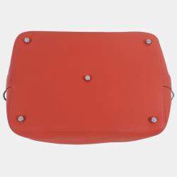 Hermes Red Orange Swift Calfskin Toolbox 26 Bag