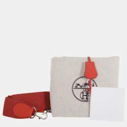 Hermes Red Orange Swift Calfskin Toolbox 26 Bag