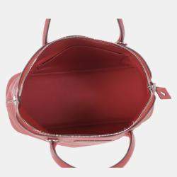 Hermes Rose Jaipur Clemence Leather Bolide 35 Bag