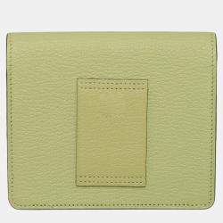 Hermes Jaune Bourgeon Chevre Roulis Slim Wallet