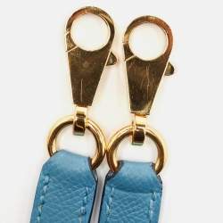 Pre Owned Hermès Blue Du Nord Epsom Leather Gold Finish Kelly Sellier 28 Bag