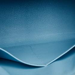 Pre Owned Hermès Blue Du Nord Epsom Leather Gold Finish Kelly Sellier 28 Bag