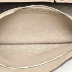 Pre Owned Hermes Grey Clemence Leather Jypsiere 28 Bag