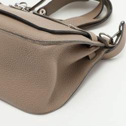 Pre Owned Hermes Grey Clemence Leather Jypsiere 28 Bag