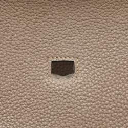 Pre Owned Hermes Grey Clemence Leather Jypsiere 28 Bag