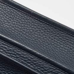 Pre Owned Hermès Bleu Obscur Taurillon Clemence Leather Evelyne III GM Bag