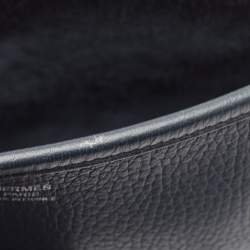 Pre Owned Hermès Bleu Obscur Taurillon Clemence Leather Evelyne III GM Bag