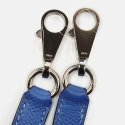 Pre Owned Hermes Blue Paradis Epsom Leather Palladium Hardware Kelly Sellier 35 Bag