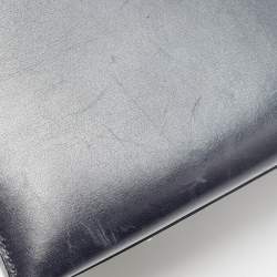 Pre Owned Hermes Bleu Marine Box Leather Gold Finish Kelly Sellier 32 Bag