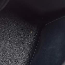 Pre Owned Hermes Bleu Marine Box Leather Gold Finish Kelly Sellier 32 Bag