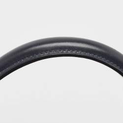 Pre Owned Hermes Bleu Marine Box Leather Gold Finish Kelly Sellier 32 Bag