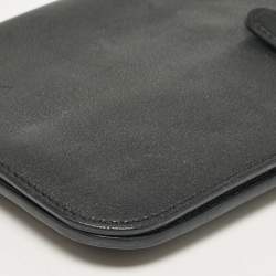 Pre Owned Hermes Noir Swift Leather Dogon Recto Verso Wallet