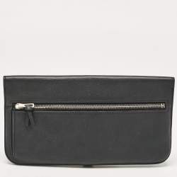 Pre Owned Hermes Noir Swift Leather Dogon Recto Verso Wallet