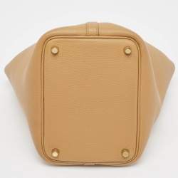 Hermès Biscuit Taurillon Clemence Leather Picotin Lock 18 Bag