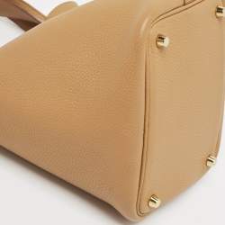 Hermès Biscuit Taurillon Clemence Leather Picotin Lock 18 Bag