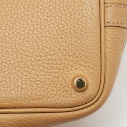 Hermès Biscuit Taurillon Clemence Leather Picotin Lock 18 Bag