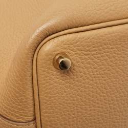 Hermès Biscuit Taurillon Clemence Leather Picotin Lock 18 Bag