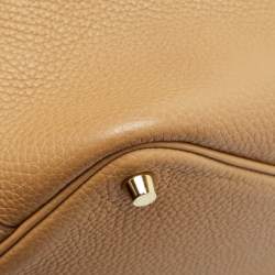 Hermès Biscuit Taurillon Clemence Leather Picotin Lock 18 Bag